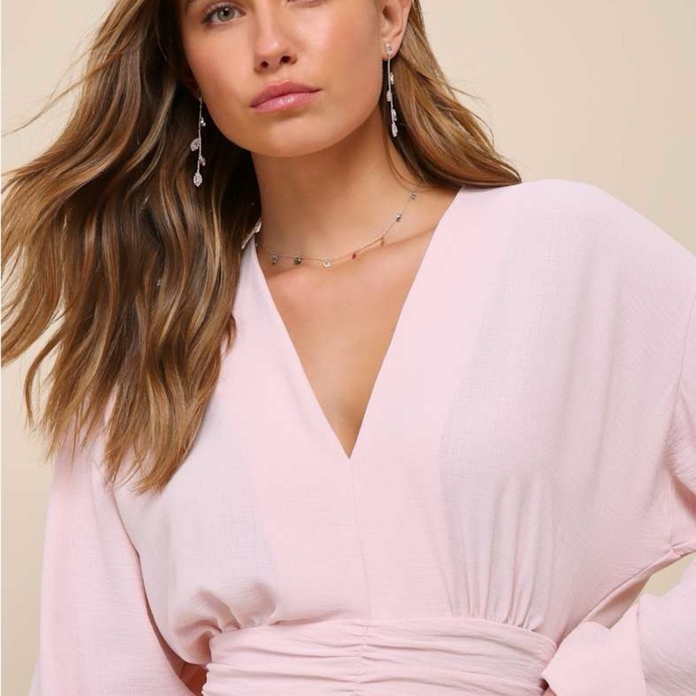Lulu's Light Pink Mini Dress - Picture 4 of 7